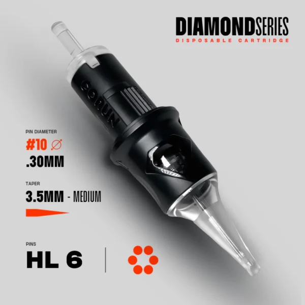 HL 6 #10 (0.30mm) Medium Taper caixa com 20 (Corun)
