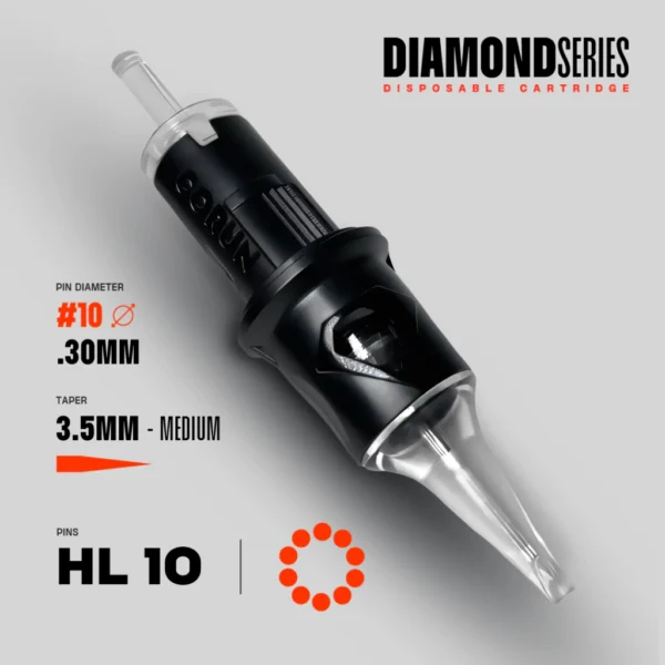 HL 10 #10(0.30mm) Medium Taper caixa com 20 unidades (Corun)