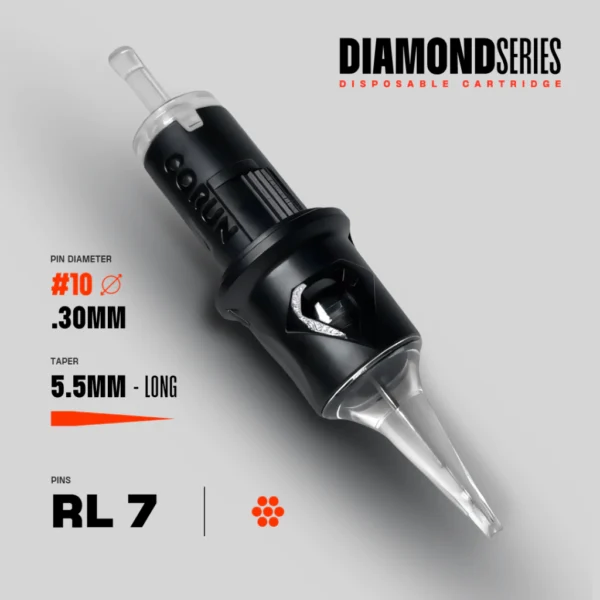 RL 7 #10(0.30mm) Long Taper caixa com 20 unidades (Corun)
