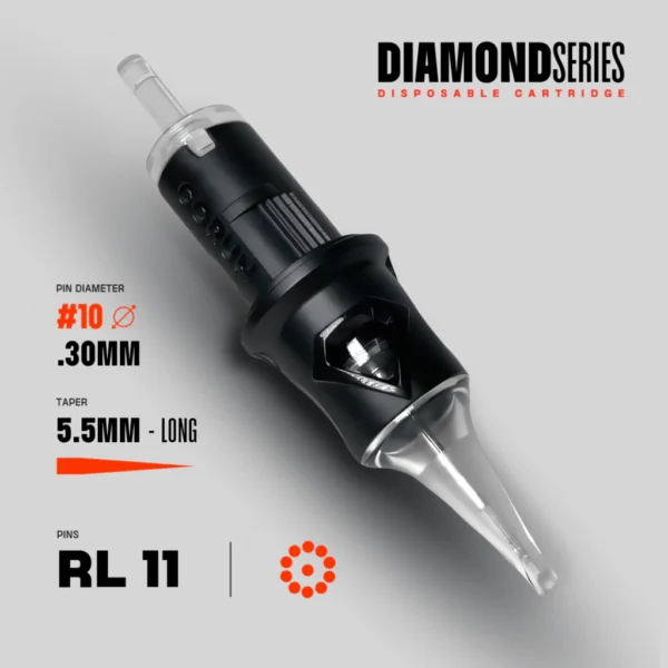 RL 11 #10(0.30mm) Long Taper caixa com 20 unidades (Corun)