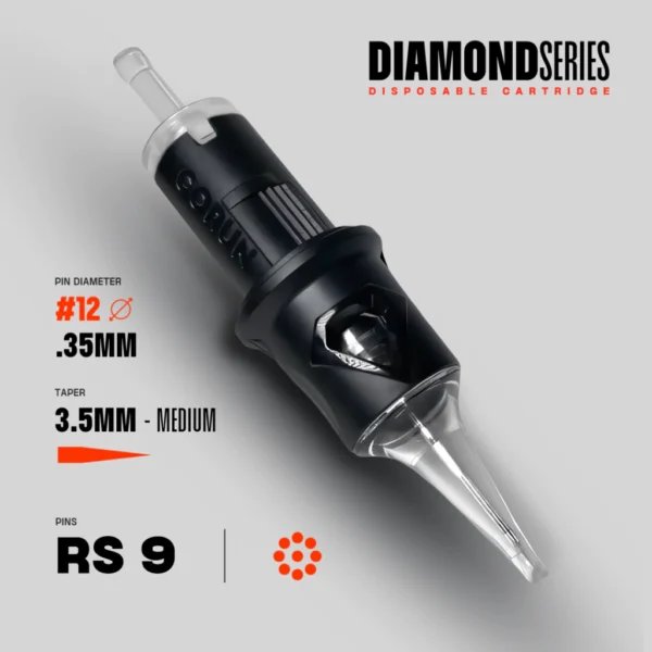 RS 9 #12 (0.35mm) Medium Taper caixa com 20 unidades (Corun)